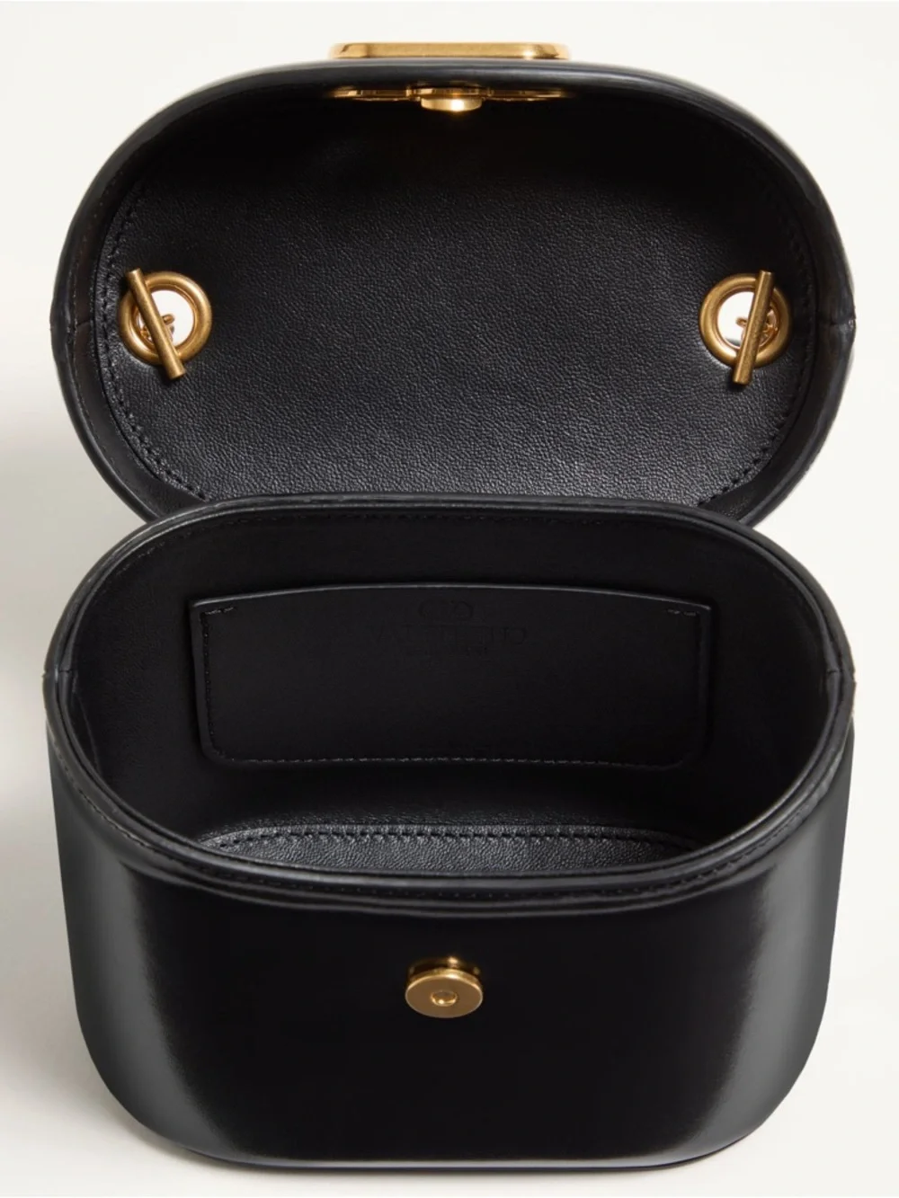 Valentino Garavani Vain Vanity Bag In Shiny Calfskin $3,450